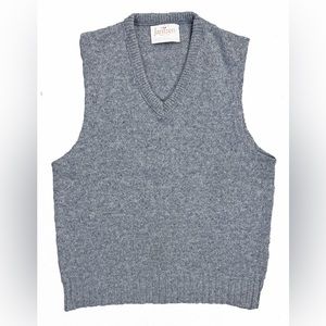 Jantzen Vintage U.S.A. Made Acrylic Wool Pullover V-Neck Vest Men's Medium
